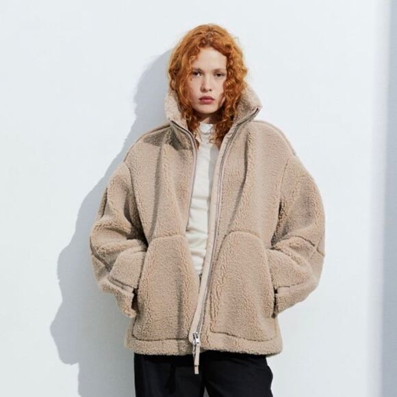 LAST! H&M Teddy Bear Faux Shearling Jacket - Picture 6 of 6